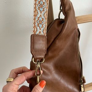 Tan crossbody bag